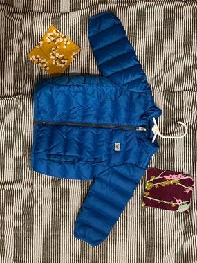 Giorgio Armani Baby Royal Blue and Black Jacket 9-12 Mo
